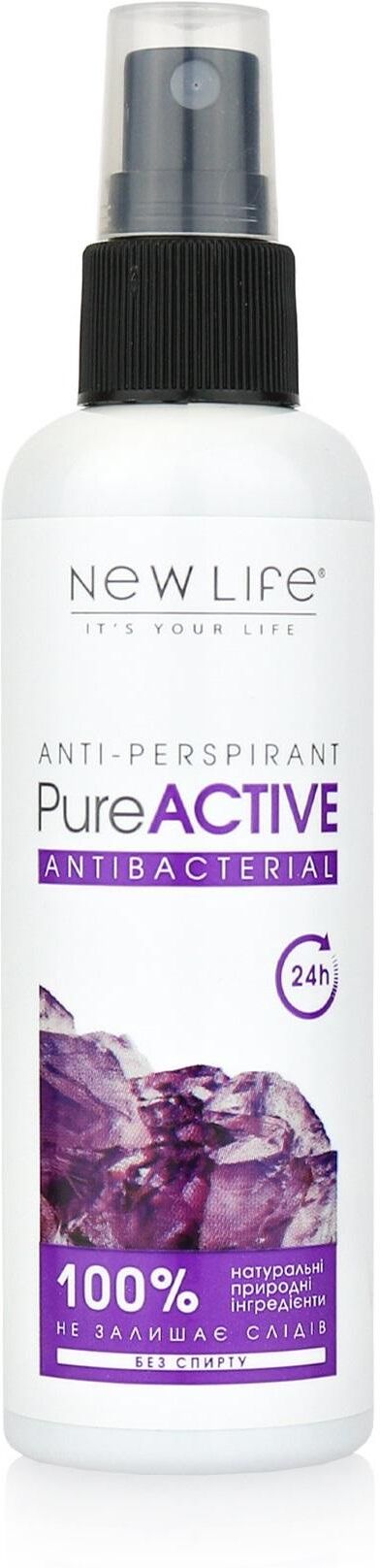 New Life. New Life Deodorant Lotion For Women Anti Perspirant Pure Active Antibacterial 100 ml