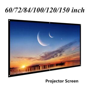 GoolRC 120''/100''/84''/70"/60" Portable Projector Screen HD 16:9 Diagonal Projection Screen Foldable