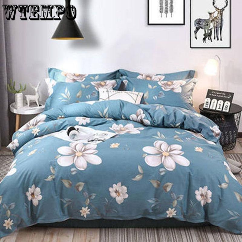 WTEMPO Bedding Skin-friendly Quilt Cover 2 Pillowcase Quilt Cover Single Boy Kid Teen Girl Quilt Cover Bedding Quilt Cover Bedding Linens Set King Queen Twin