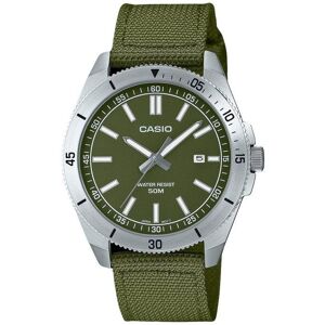 Casio Standard Analog Cloth Strap Green Dial Quartz MTP-B155C-3E Men's Watch