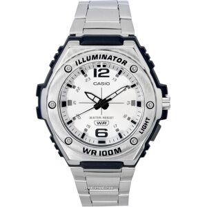 Casio Analog Silver Dial Quartz MWA-100HD-7A MWA100HD-7 100M Men's Watch