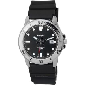 Casio Standard Analog Resin Strap Black Dial Quartz MTP-VD01-1E MTPVD01-1E Mens Watch