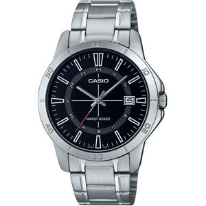 Casio Standard Analog Stainless Steel Black Dial Quartz MTP-V004D-1C Men's Watch