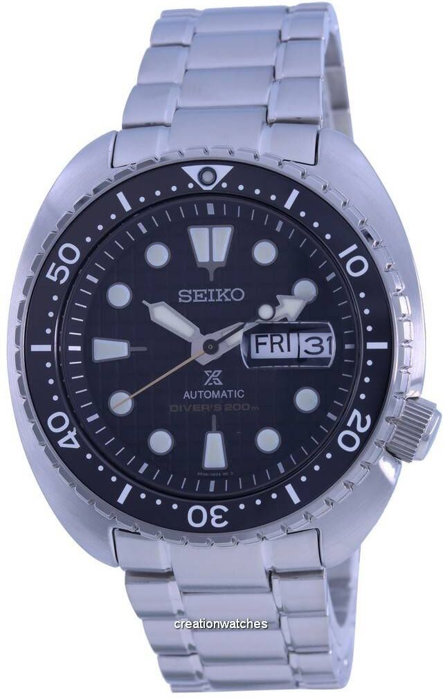 Seiko Prospex King Turtle Black Dial Automatic Diver's SRPE03 SRPE03K1 SRPE03K 200M Men's Watch