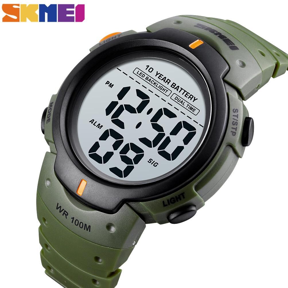 SKMEI New Sports Watches Men Outdoor Fashion Digital Watch Multifunction 100M Waterproof Wristwatches Man 1560