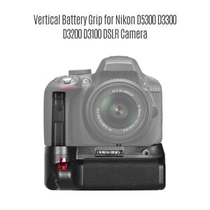 TOMTOP JMS Vertical Battery Grip Holder for Nikon D5300 D3300 D3200 D3100 DSLR Camera EN-EL 14 Battery Powered