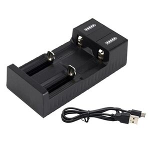 Solid Basy 3.7V Usb Port Dual Slot Universal Battery Charger 18650 26650 14500 Lithium Ions