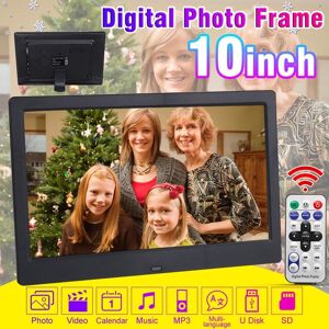 The Romantics 1024x600 10 Inch HD IPS LCD Digital Photo Frame Audio Video Player Support SD USB MMC MS Card with Remote Control