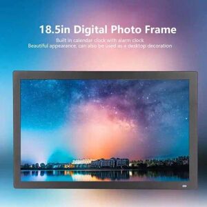 Super Featured 18.5inch Digital Picture Frame 1080P Portable Monitor HD Advertising Machine For Home 100‑240V Black Digital Photo Frame