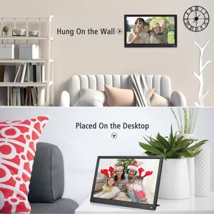 Andoer 15.6 Inch Digital Photo Frame Desktop Electronic Album 1920 * 1080 IPS Screen Supports