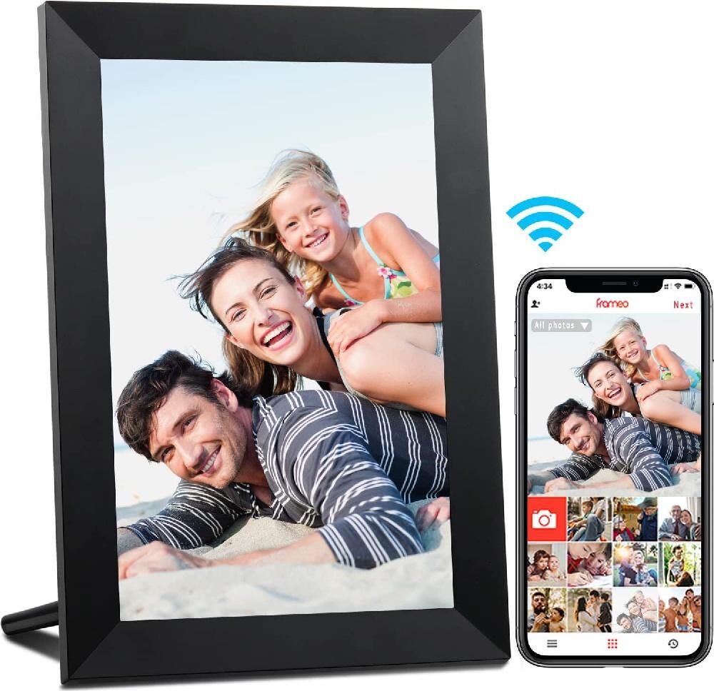 Bobo Life 10.1 Inch WiFi Digital Picture Frame, IPS Touch Screen Smart Cloud Photo Frame with 16GB