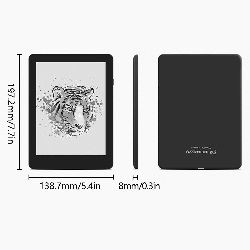 TOMTOP JMS Electronic Book E-ink  6 inch e-reader 1GB+32GB Android 8.1 Digital Paper Notepad Support Wifi & BT