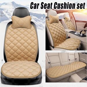 Phoenixs Car 1 Set Winter Warm Car Seat Cover Cushion Anti-Slip Front Chair Seat Breathable Pad Car Seat Protector With Backrest