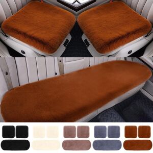 Shezuni Fur-Plush Car Seat Cover Seat Cushion Winter Warm Pad Front&Rear