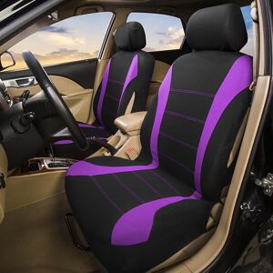 AODELAI Full Set Car Seat Covers Fit Most Car Truck SUV or Van Dirt-and Abrasion-Resistant 100% Breathable Polyester Cloth
