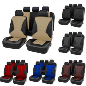 MayWu Car Seat Cover PU Leather Artificial Leather All-season Universal Seat Cushion 5-seat Car Universal Seat Cover