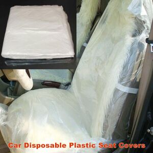 VehicleKit Car Disposable Plastic Seat Covers Universal Transparent Seat Protective Covers Anti-dust