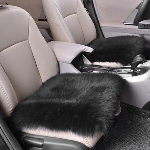 VehicleKit Sheepskin Seat Cover Car Seat Wool Cushion Pad 18X18" Winter Soft Warm Front Seat Covers for Home