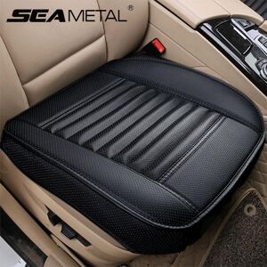 SEAMETAL Car Seat Cover Four Season Universal Interior Front Seat Cushion Faux Leather Breathable Chair Protector Mat