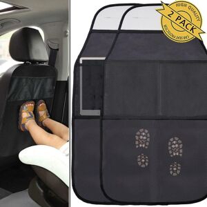 Adams Car Market Car Safety Seat Protector Mat Baby Kids Kick Mats Cushion Seat Back Protective Cover Non Slip Storage Bag Pocket Organizer