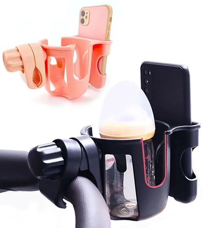 Homelive04 Baby Stroller Accessories Cup Mobile Phone Holder Children Tricycle Bicycle Cart Bottle Rack Milk Water Pushchair Carriage Buggy