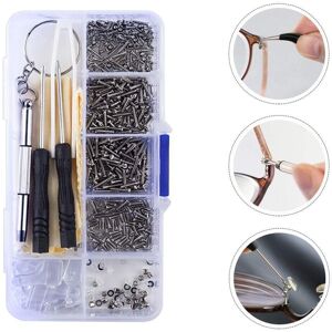 YCtaoyi Silicone Glasses Repair Screws Stainless Steel Eyeglasses Frame Repair Tool Box  Eyeglasses