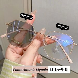 CICI Global Glasses Luxury Fashion Photochromic Myopia Glasses Outdoor Color Changing Sunglasses Unisex Trendy Minus Prescription Diopter Eyeglasses