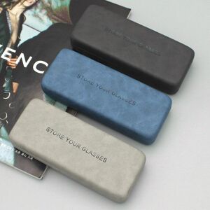 Cheer up-clothing Fashion Eyeglasses Cases Wrinkle PU Leather Surface Iron Case Universal Glasses Storage Box Eyeglasses Accessories