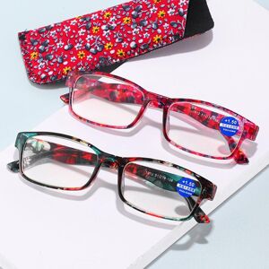 MD92YY Women Reading Glasses with Cloth Case Blue Light Blocking Glasses Ultra-light Gorgeous Eyeglasses Set Great Gift