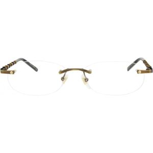 Gucci Round Frame Metal Optical Frames gold gold transparent