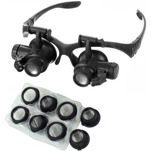 Measuring Appliance LED Magnifier Glasses Magnifying Headband Eyewear for Jewelers Watchmaker