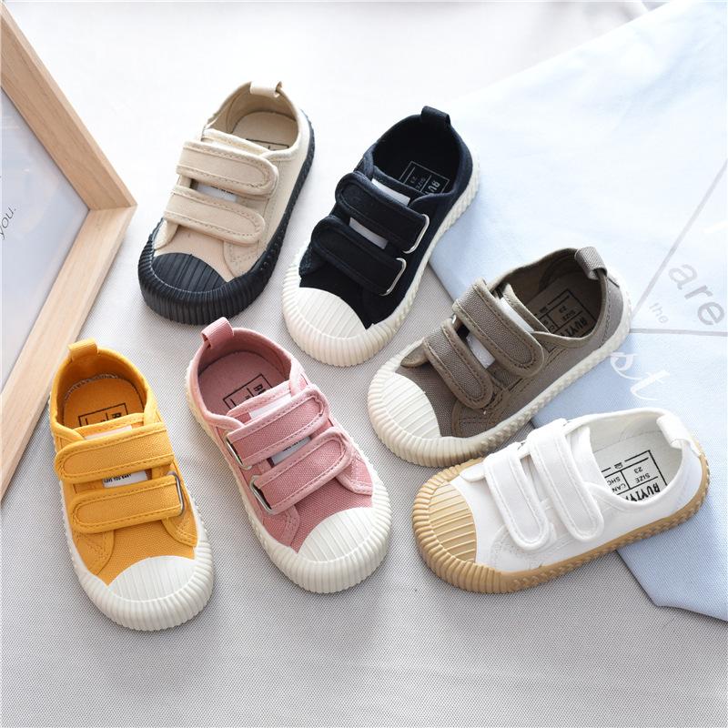 TWINFLAMES New Kids Shoes, Canvas Shoes Boys and Girls Korean Version All-match Sneakers Children's Casual Shoes Student Shoes