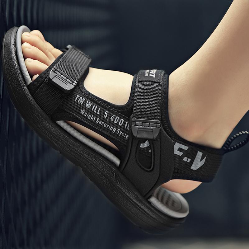 KuSandy Summer Children's Sandals Lightweight Magic Sticker Youth Beach Shoes