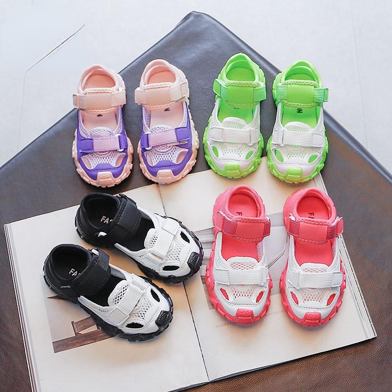 27kids Children's Sports Sandals Summer Boys Sandals Korean Girls Soft Bottom Casual Beach Shoes