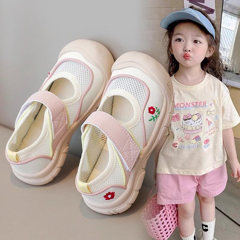 91460000MABX8LD51R Girls' Shoes, Sports Sandals, Baotou New Summer Children's, Primary and Secondary School, Baby Shoes, Kindergarten Indoor Shoes