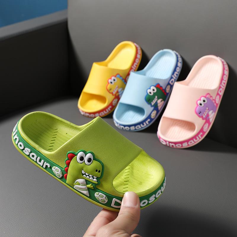 shujing shoes bag Summer Children Slippers Home Boy Girl Slides Cartoon Cute Flip Flops Indoor Outdoor Bathroom Non-slip Sandals Soft Bottom Shoes