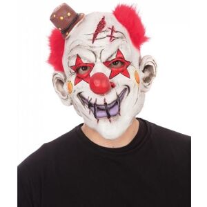 Bristol Novelty Unisex Adults Top Hat & Hair Horror Clown Halloween Mask