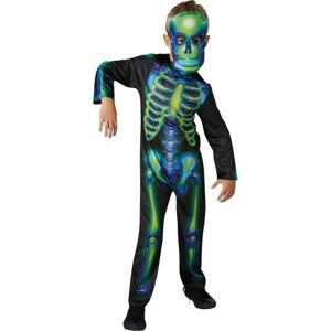 Bristol Novelty Childrens/Kids Skeleton Neon Costume