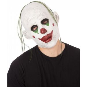 Bristol Novelty Unisex Adults Realistic Clown With Hair Halloween Mask