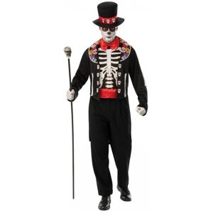 Bristol Novelty Mens Day Of The Dead Costume