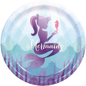 Bristol Novelty Mermaid Party Plates (Pack Of 8)