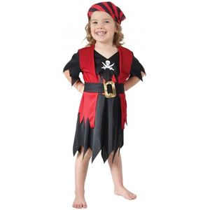 Bristol Novelty Girls Skull And Cutlasses Pirate Costume