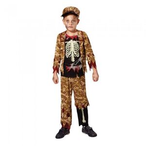 Bristol Novelty Childrens/Boys Skeleton Soldier Costume