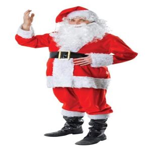 Bristol Novelty Unisex Adults Fur Complete Christmas Santa Costume