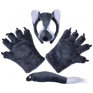 Bristol Novelty Kids/Children Unisex Three Piece Wolf Costume