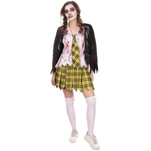 Bristol Novelty Womens / Ladies Zombie School Girl Halloween Costume