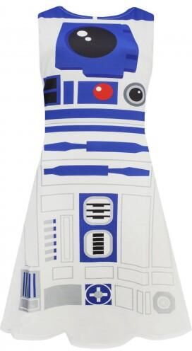 Star Wars Womens / Ladies R2-D2 Cosplay Skater Dress