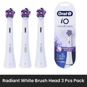 Oral-B Oral B iO Series Radiant White Brush Heads Polish Remove Teeth Stain and Dental Plaque Match with Oral B iO 5/7/8/9 series