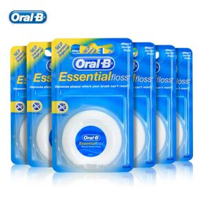Oral-B Oral B Essential Floss Comfortable Waxed Dental Floss Gum Care Interdental Clean Flat Thread Flosser 50m/pc