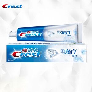 Tooth paste Crest 3D MICA Double-Effect Teeth paste Whitening Toothpaste Solid Teeth Glossy Cool Mint Flavor 120g
